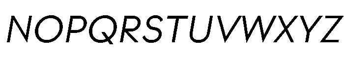Strawford RegularItalic Font UPPERCASE