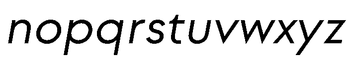Strawford RegularItalic Font LOWERCASE