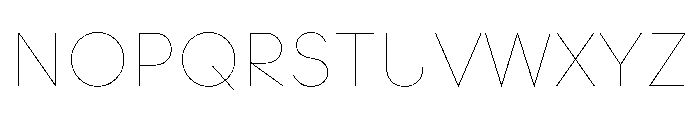 Strawford Thin Font UPPERCASE