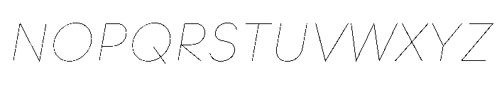 Strawford ThinItalic Font UPPERCASE
