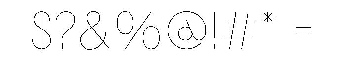 Stray Light Font OTHER CHARS