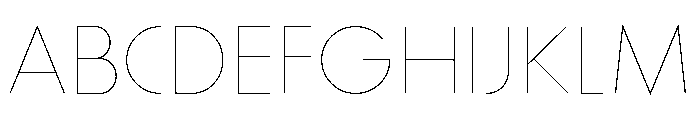 Stray Light Font UPPERCASE