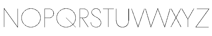 Stray Light Font UPPERCASE