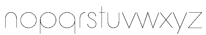Stray Light Font LOWERCASE