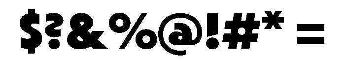 Striated Bold Instance Font OTHER CHARS