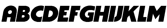 Striated BoldItalic Instance Font UPPERCASE