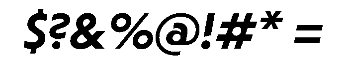 Striated Italic Instance Font OTHER CHARS