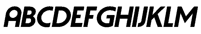 Striated Italic Instance Font UPPERCASE