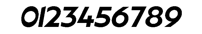 Striated Italic Font OTHER CHARS