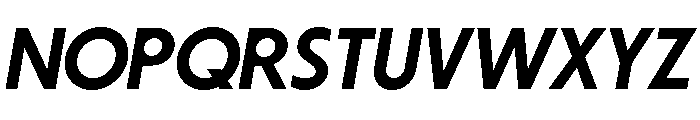 Striated Italic Font UPPERCASE