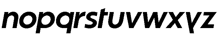 Striated Italic Font LOWERCASE