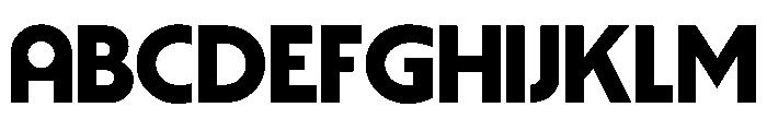 Striated Medium Instance Font UPPERCASE