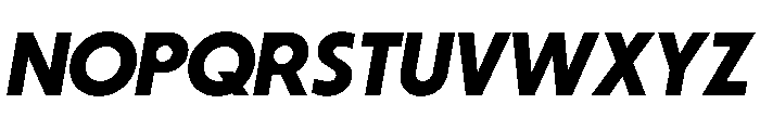 Striated MediumItalic Instance Font UPPERCASE