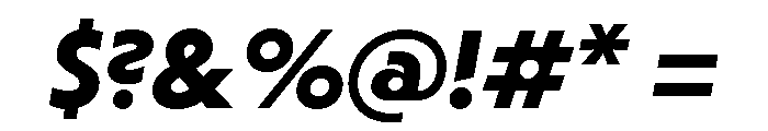 Striated MediumItalic Font OTHER CHARS