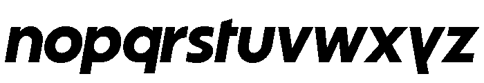 Striated MediumItalic Font LOWERCASE