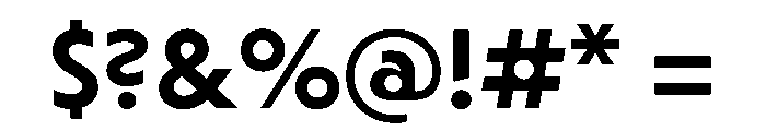 Striated Regular Instance Font OTHER CHARS
