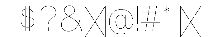 StrikeSansv0.1 Hairline Font OTHER CHARS