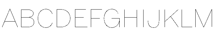 StrikeSansv0.1 Hairline Font UPPERCASE