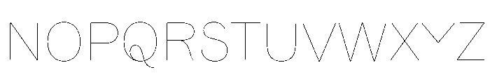 StrikeSansv0.1 Hairline Font UPPERCASE