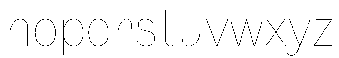 StrikeSansv0.1 Hairline Font LOWERCASE