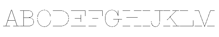 StrikeSerifv0.1 Hairline Font UPPERCASE