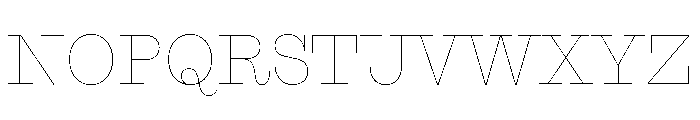 StrikeSerifv0.1 Hairline Font UPPERCASE