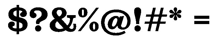 Stringer Web Bold Font OTHER CHARS