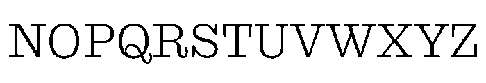 Stringer Web Thin Font UPPERCASE