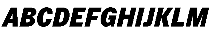 StroyGrotesk BlackItalic Font UPPERCASE