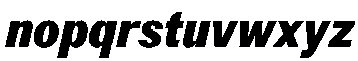 StroyGrotesk BlackItalic Font LOWERCASE