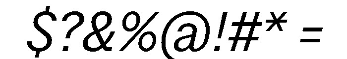 StroyGrotesk LightItalic Font OTHER CHARS