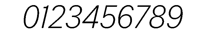 StroyGrotesk ThinItalic Font OTHER CHARS
