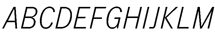 StroyGrotesk ThinItalic Font UPPERCASE