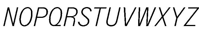 StroyGrotesk ThinItalic Font UPPERCASE