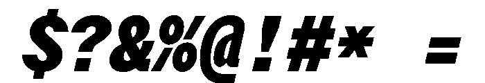 StroyMono BlackItalic Font OTHER CHARS