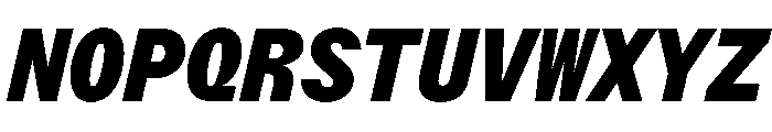 StroyMono BlackItalic Font UPPERCASE