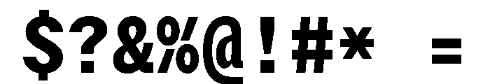 StroyMono Bold Font OTHER CHARS