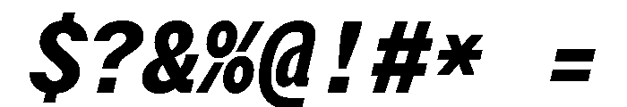 StroyMono BoldItalic Font OTHER CHARS