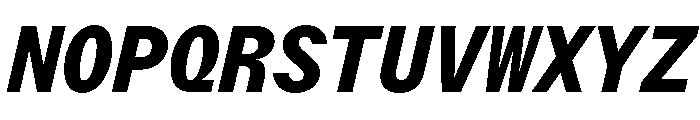 StroyMono BoldItalic Font UPPERCASE
