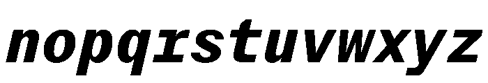 StroyMono BoldItalic Font LOWERCASE