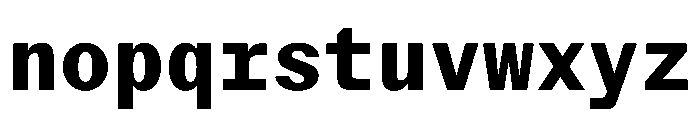 StroyMono Bold Font LOWERCASE