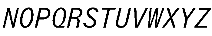 StroyMono LightItalic Font UPPERCASE