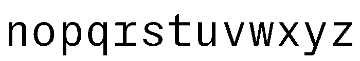 StroyMono Light Font LOWERCASE