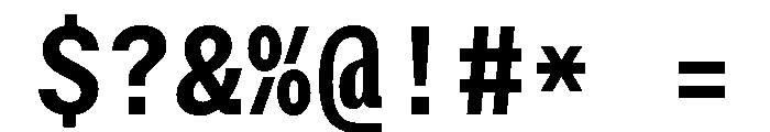 StroyMono Medium Font OTHER CHARS