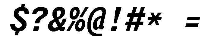 StroyMono MediumItalic Font OTHER CHARS