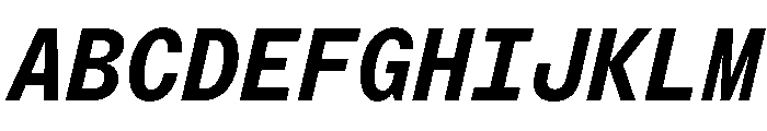 StroyMono MediumItalic Font UPPERCASE