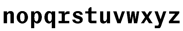 StroyMono Medium Font LOWERCASE