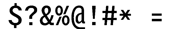 StroyMono Regular Font OTHER CHARS