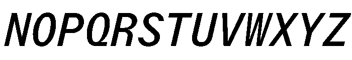 StroyMono RegularItalic Font UPPERCASE