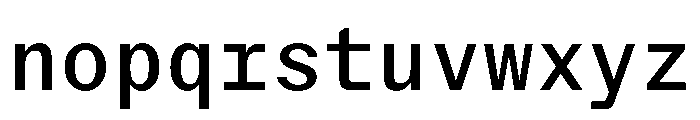 StroyMono Regular Font LOWERCASE